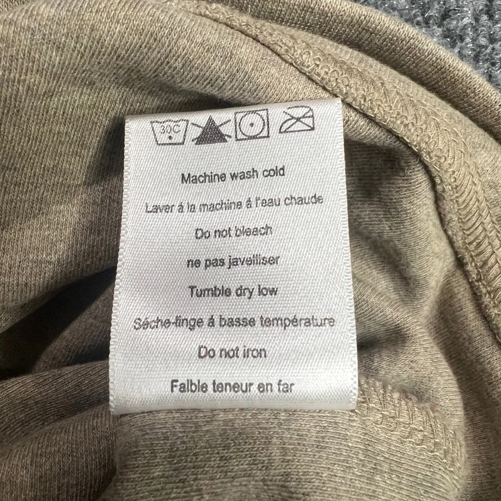 Mountain Khakis Men's Medium‎ Tan Heathered Cotton Quarter Zip Pullover Sweater